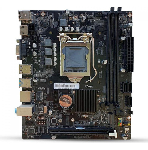 Placa Mãe Duex Dxmbh310g, Chipset H310, Intel Lga 1151, Ddr4