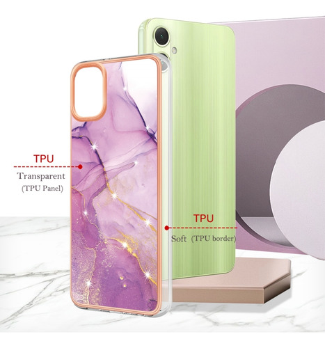 Compatible De Tpu De Mármol Para Samsung Galaxy A16 5g Para