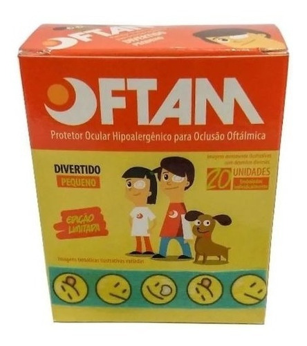 Protetor Ocular Oftam Smile Caixa C/ 20 Unid