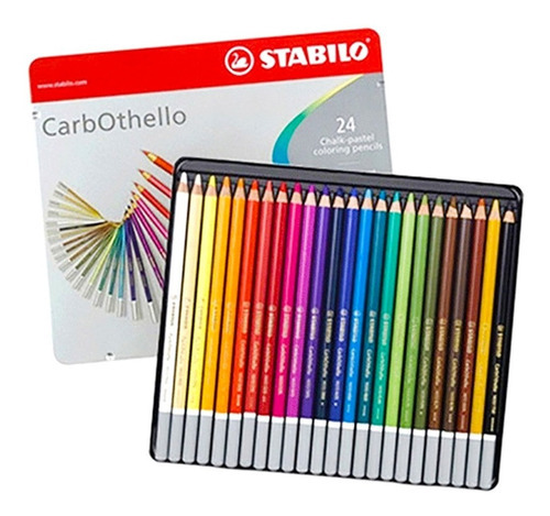 Lápices Pastel De Tiza Stabilo Carbothello X 24, 12338