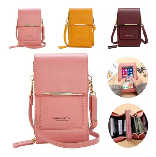 Bolsa Carteira Porta Celular Cartão Bolsa Transversal