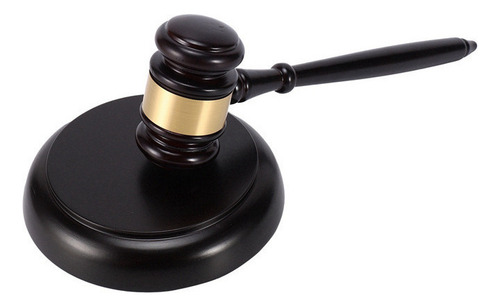 Martillo De Madera Para Subasta Con Mazo De Juez Con Bloque
