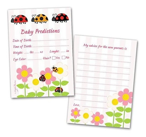 40 Tarjetas De Baby Shower Predicciones Para Bebes