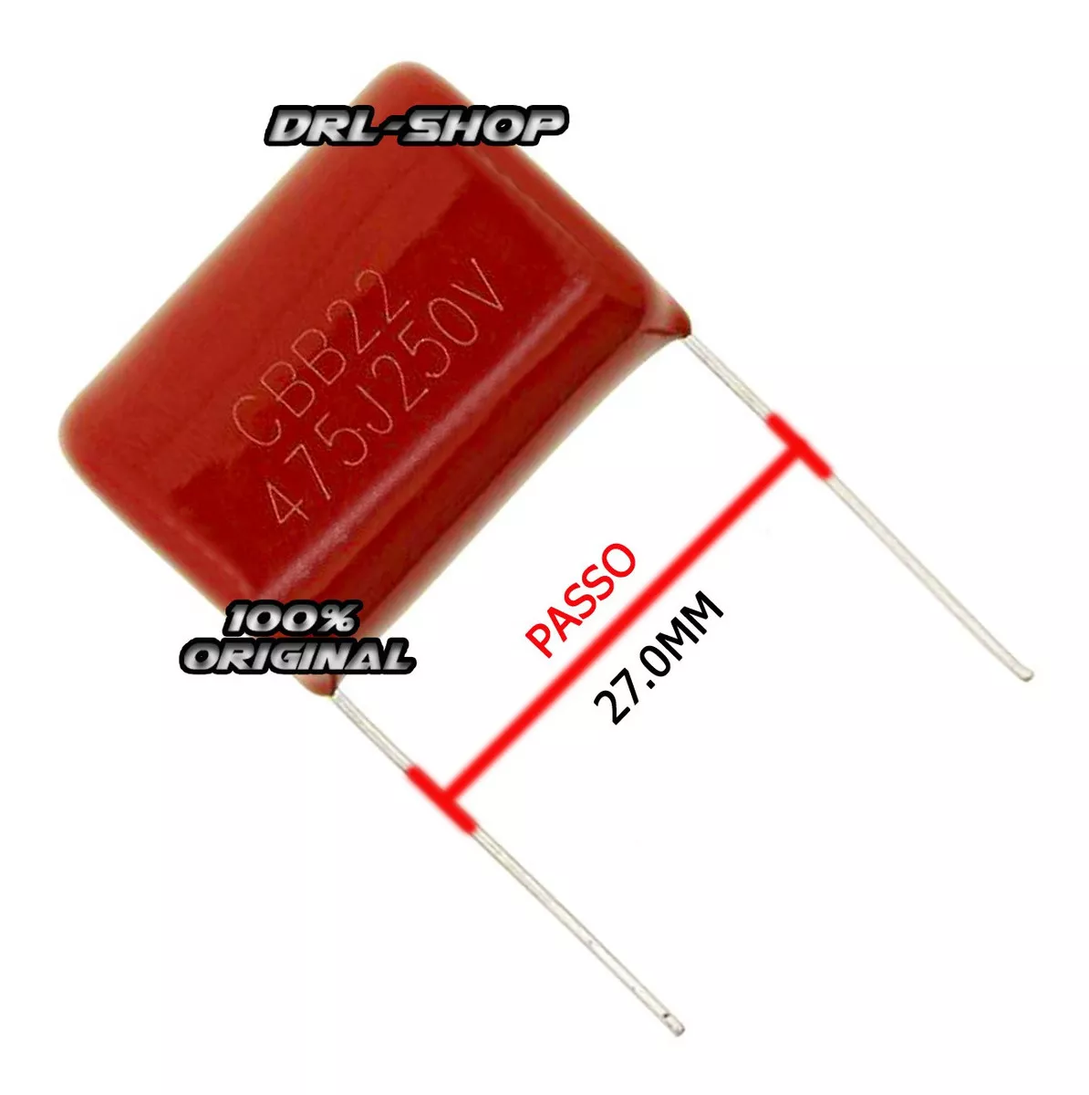 Terceira imagem para pesquisa de capacitor poliester 155k 400v