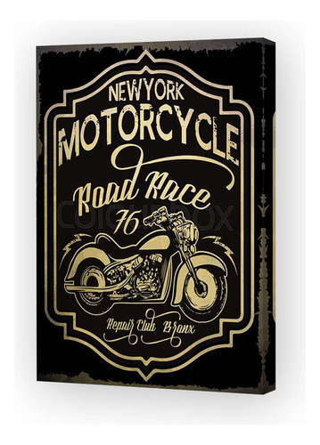 Cuadro 16x24cm Vehiculos New York Road Race Motorcycle