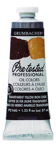 Grumbacher - Pintura Al Oleo Preprobada  Amarillo  Transpor