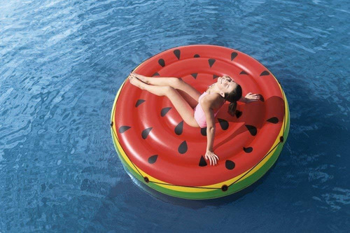Imagen 5 de 9 de Colchoneta Inflable Sandia 188cm Bestway New 43140 Bigshop
