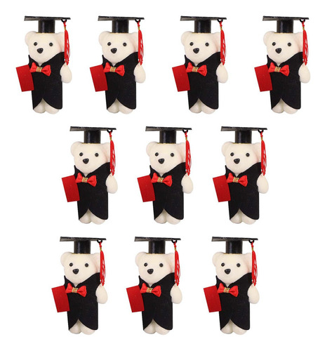 10 Uds. Oso Peluche Graduación, Decoración