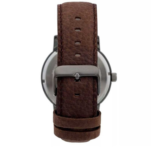 Relógio Technos Masculino Golf 2115laq/2c Preto Couro Marrom