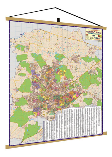 Mapa Sorocaba Cidade Ruas Politico Rodoviário Banner