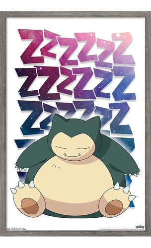 Póster De Pared De Pokmon  Snorlax, 14.725 X 22.375, V...