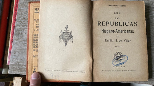 Repúblicas Hispano-americanas Tomo1    A3