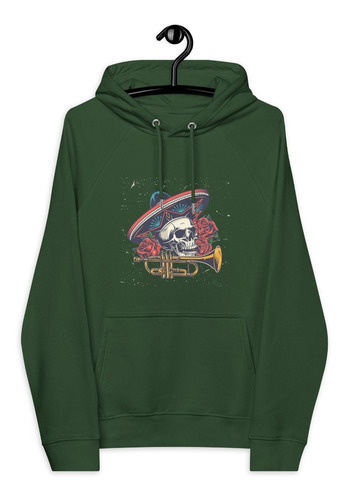 Buzo, Saco, Hoodie, Bolsillo Antirrobo, Calavera Mariachi 00