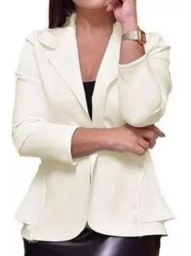 Blazer Casaco Neoprene Feminino Plus Saize G1 G2 G3 