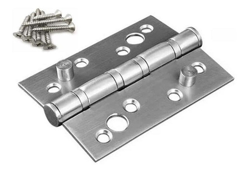 Kit Com 3 Dobradiças De Inox Com 2 Pinos De Segurança 4x3