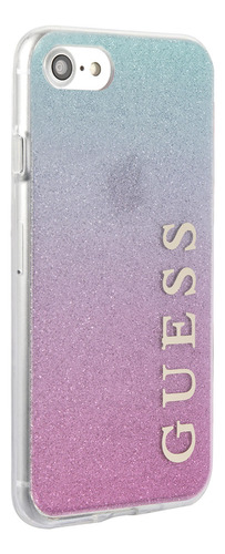Carcasa Guess P/iPhone 7/8 Azul-rosado Guhci8pcuglpbl