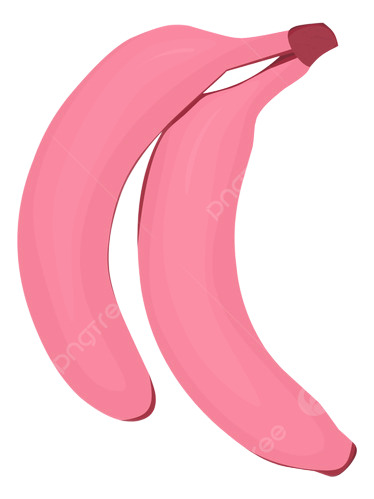 Kit 2 Bananas De Color 1 Rosa Y 1 Azul