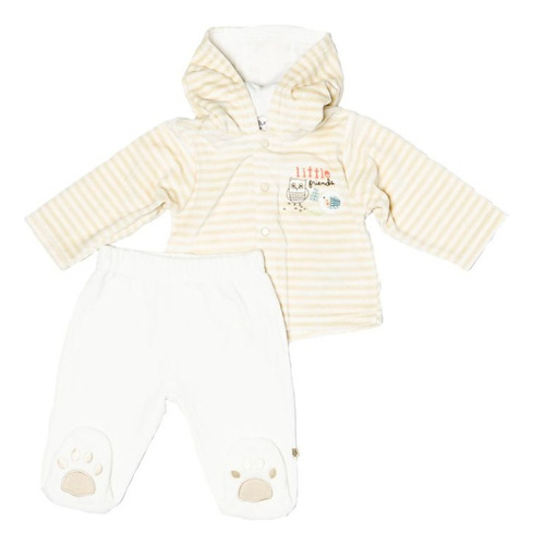 Set De 2 Piezas, Ropa Bebe, Primer Ajuar, Conjunto Plush 