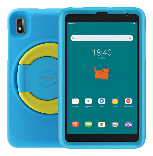 Tablet Infantil Portatil Blackview Tab 6 Kids Anillo Soporte Color Celeste