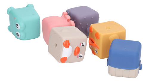 Bloques De Construcción De Animales Bath Squirters, 6 Piezas