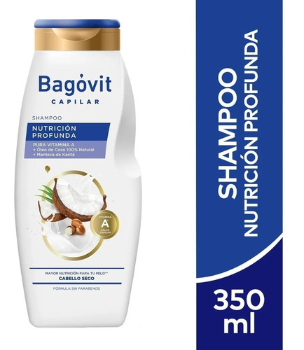 Bagovit Capilar Shampoo Nutricion Profunda X 350 Ml