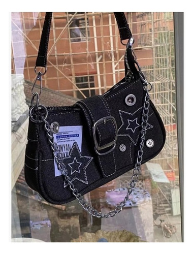 Bolso De Mano Sqeeqe Con Patrón De Estrellas Para Mujer