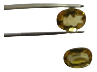 Berilo, Heliodoro Amarelo Extra Natural 02 Ovais 3,5 Ct. Amarelo Forte