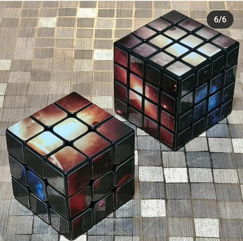 Stickers Para Cubo 4x4 Space Especiales Tipo Rubik