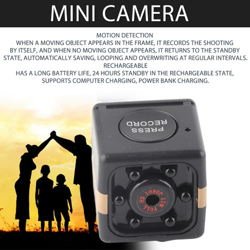 Mini Cámara Espía 1080p Wifi Con Batería Recargable