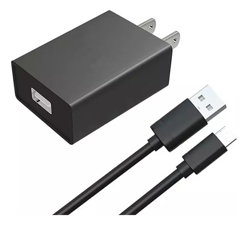Combo Cargador V8 2 En 1 De 10w Color Negro O Blanco