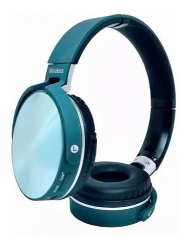 Fone De Ouvido Jb950 Bluetooth Headset Mp3 Azul