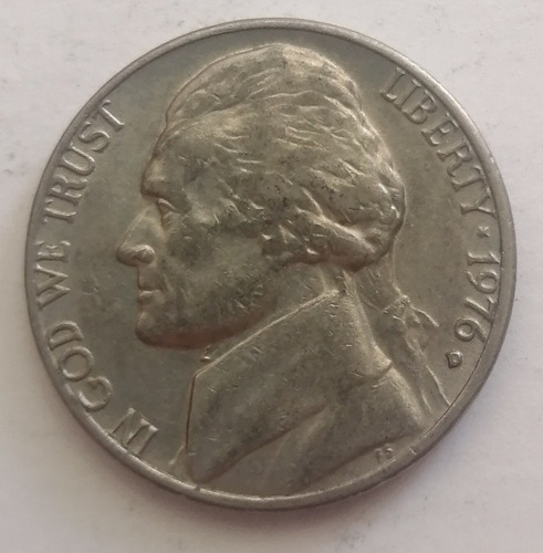 #135 5 Centavos De Dólar Usa 1976