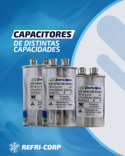 Imagen 1 de 1 de Capacitor 35mfd Comformatic Aire Acondicionado Refrigeración