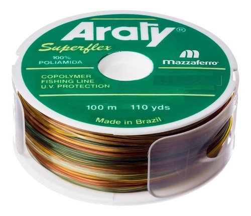 Hilo Monofilamento Araty 15 Lb Cal 0.35 Mm X 100 M + Envio