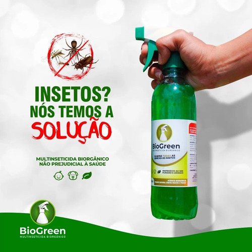 Biogreen Multinseticida Orgânico Concentrado 500ml Rende 20l