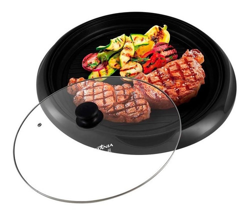 Grill Britânia Top Grill Com Tampa De Vidro Bpe01