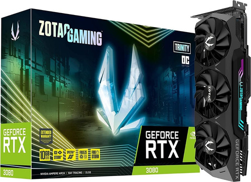 Imagen 1 de 4 de Tarjeta De Video 3080 Zotac 10 Gb Gddr6x Zt-a30800j-10plhr