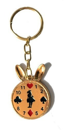 Chaveiro Relógio Alice No País Das Maravilhas Personalizado 