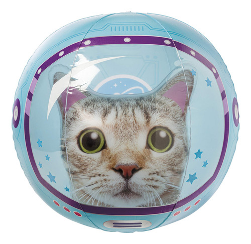 Pelota De Playa Inflable Space Cat Para Niños A Partir De 3