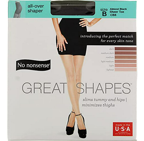 No Nonsense Women's Great Shapes All Over Shaper Pantyhose W