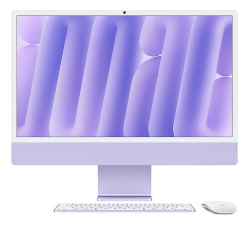 Apple Imac 24 M4 Chip 16gb Ram 512gb Ssd 10-core Gpu Silver Violeta