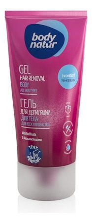 Gel Depilatorio Body Natur Con Frutos Rojos