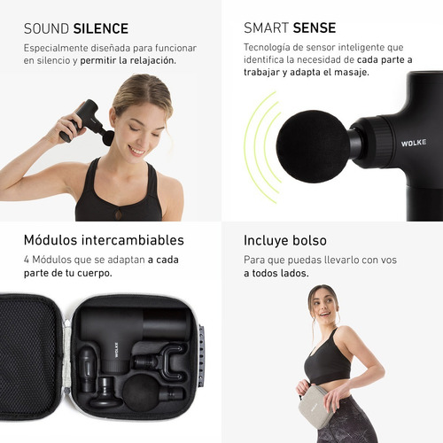 Imagen 3 de 10 de Pistola Masajeadora+rehabilitación+lesiones Musculares+gt