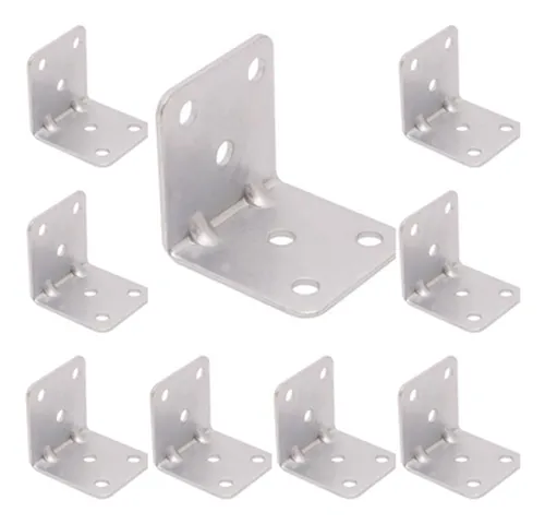 comprar Cantoneira Fixação Moveis 6 Furos Com 10 Peças