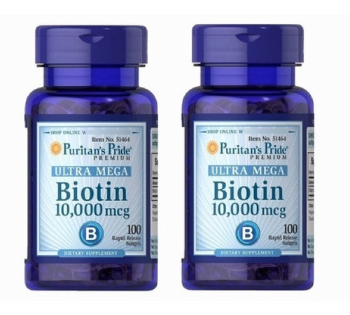 Biotin Puritans Pride 200 Softgel 10000mcg 