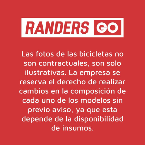 Bicicleta Bici Mountain Bike Mtb Randers Rodado 29