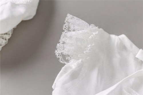 Imagem 10 de 10 de Vestido Branco P/ Bebês Com Touca P/ Batizados Ou Reveillon