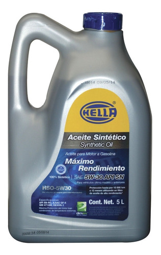 Aceite Hella Sintetico 5w30 5 Lts
