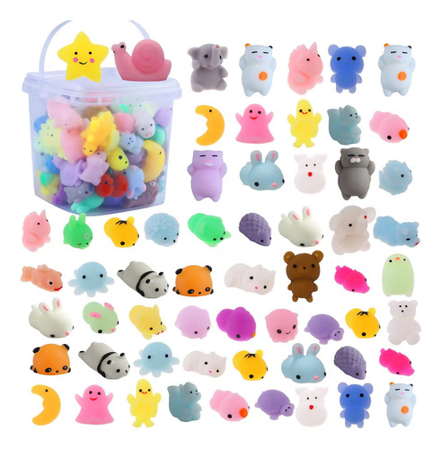 72 Juguetes Mochi Squishy, Animales Kawaii Squishy Para