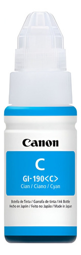 Botella De Tinta Canon Gi190 Cyan G1100 2100 3100